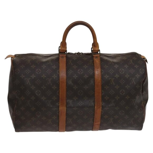 LOUIS VUITTON Monogram Keepall 50 Boston Bag M41426 LV Auth BD429 - Picture 2 of 16